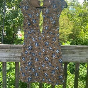 Free People Dress 98% Poly 2% Spandex Ring In Bottom Of Front Opening Size S